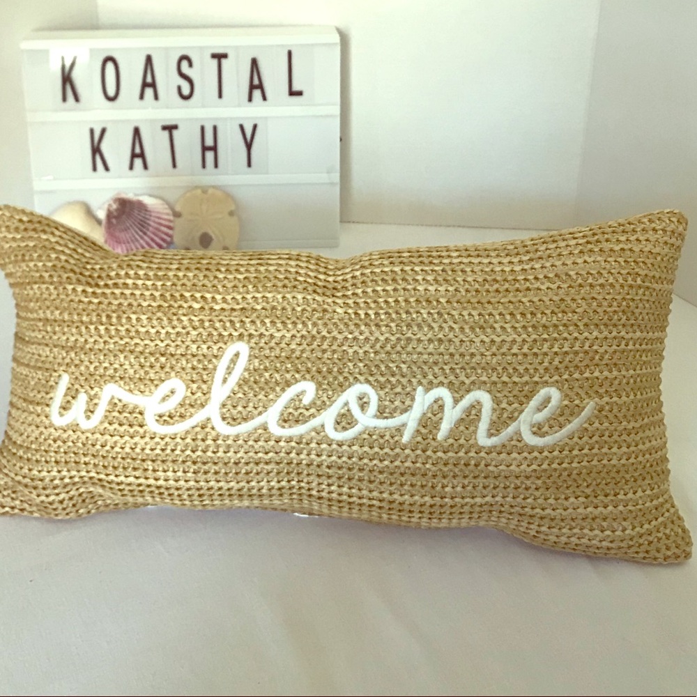WELCOME pillow